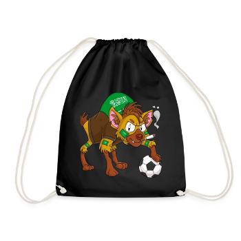 Hyena Fan Saudi Arabia - Drawstring Bag - black - Front