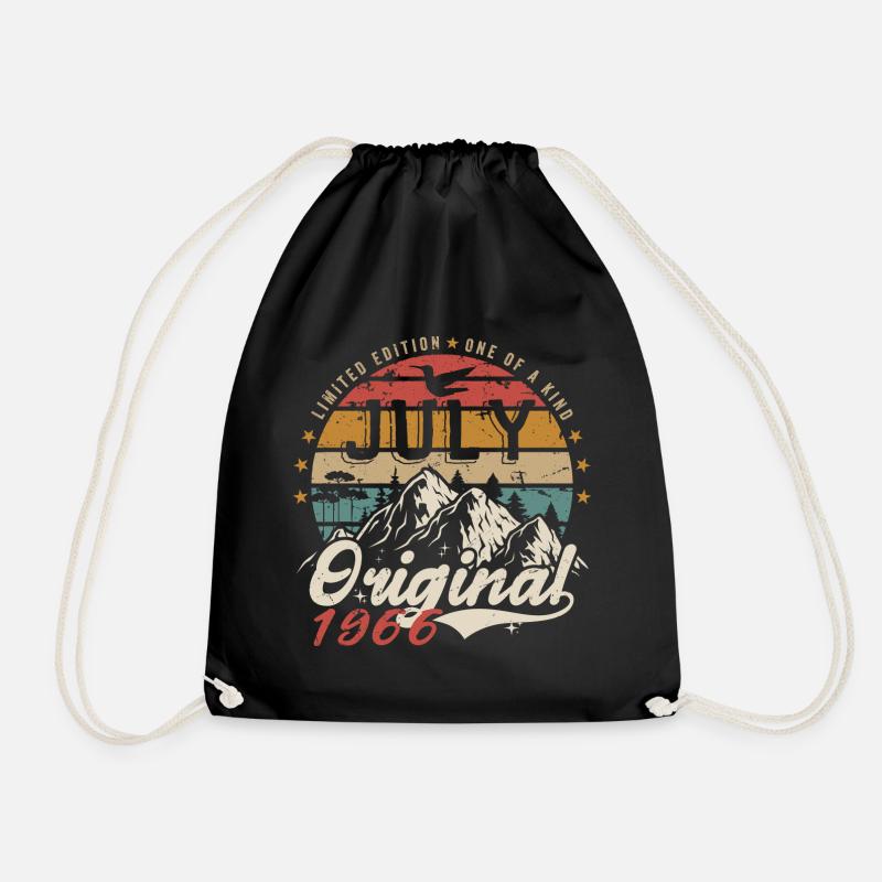 Juli 1966 | Ursprünglicher Geburtstag Juli 1966 - Turnbeutel - Schwarz