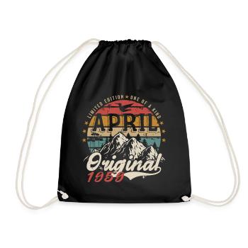 Avril 1959 | Anniversaire avril 1959 April 1959 - Sac de sport léger - noir - Devant