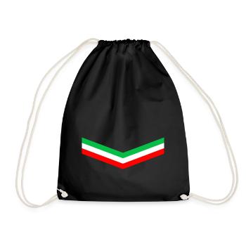 ITALIE DRAPEAU ITALIEN FOOTBALL 2021 VACANCES - Sac de sport léger - noir - Devant