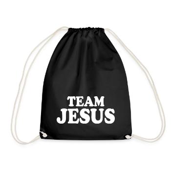 Team jesus - Drawstring Bag - black - Front