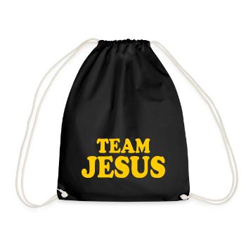 Team jesus - Drawstring Bag - black - Front