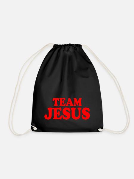 Team jesus - Turnbeutel - Schwarz