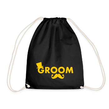 Groom - Turnbeutel - Schwarz - Vorne