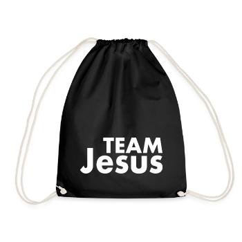 Team jesus - Drawstring Bag - black - Front