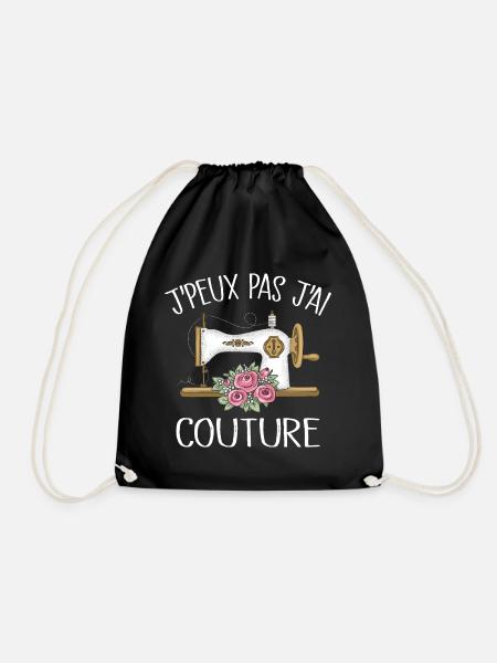 Je Peux Pas J'ai Couture - Sac de sport léger - noir