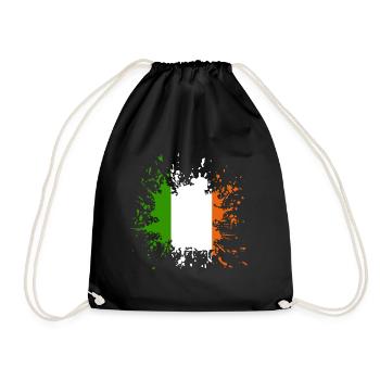 Ireland Irland - Turnbeutel - Schwarz - Vorne