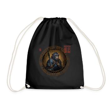 Boardgame Shirt, Board Game, Angry Monkey Guard - Drawstring Bag - black - Front