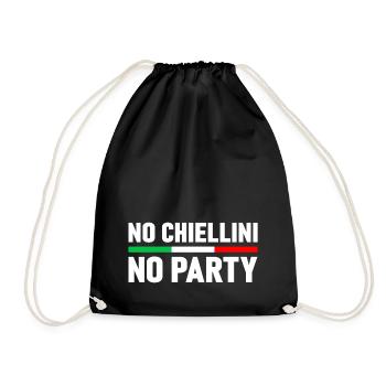 CHIELLINI ITALY ITALIAN FLAG FOOTBALL - Drawstring Bag - black - Front
