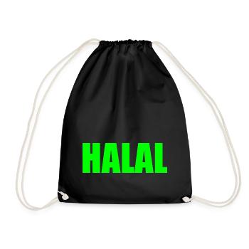 Halal - Turnbeutel - Schwarz - Vorne