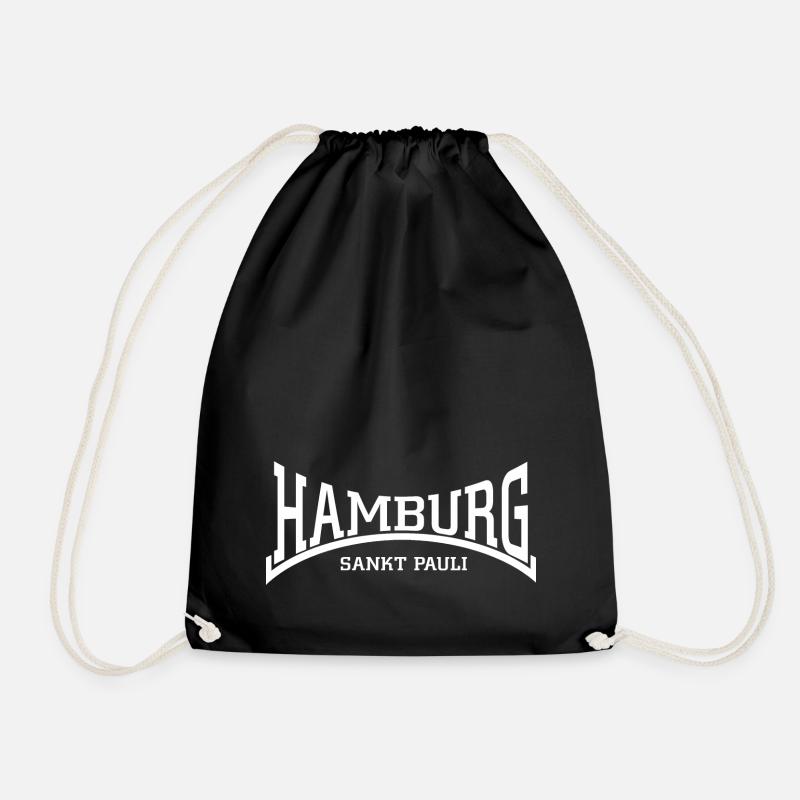 Hamburg Sankt Pauli - Drawstring Bag - black