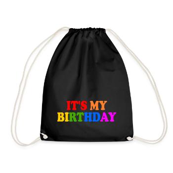 Its my birthday - Sac de sport léger - noir - Devant