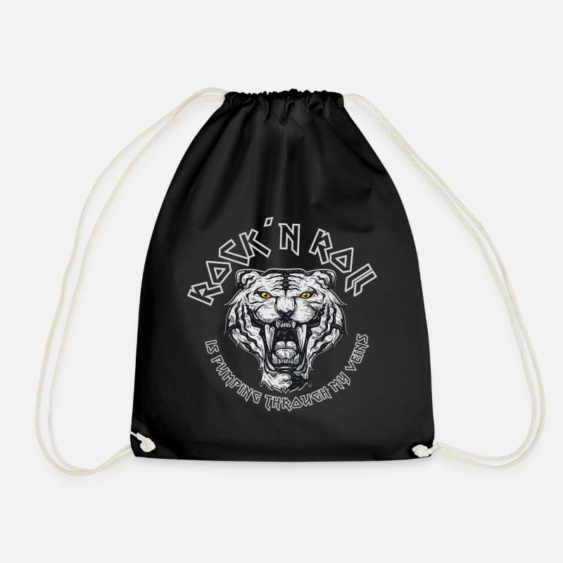 Rock 'n' Roll pompe dans mes veines cadeau - Sac de sport léger - noir