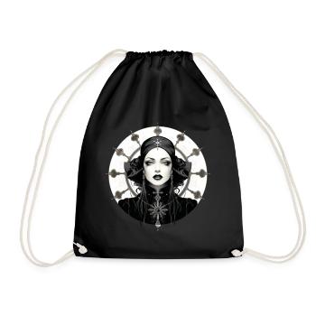 Diva gothique - Sac de sport léger - noir - Devant