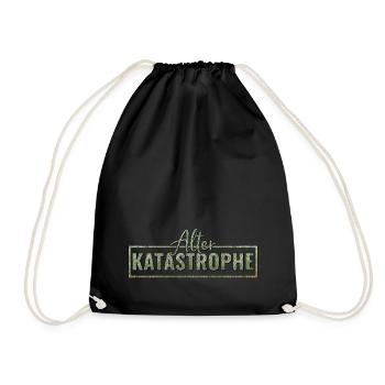 Alter Katastrophe - Turnbeutel - Schwarz - Vorne