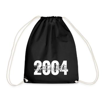 Limited Edition 2004 - Gift Birthday - Drawstring Bag - black - Front