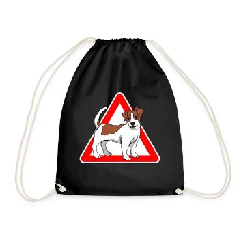 chien Jack Russell Terrier - Sac de sport léger - noir - Devant