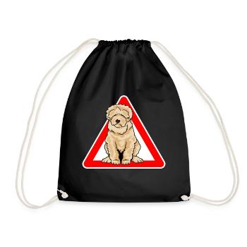 Labradoodle Goldendoodle chien Doodle - Sac de sport léger - noir - Devant