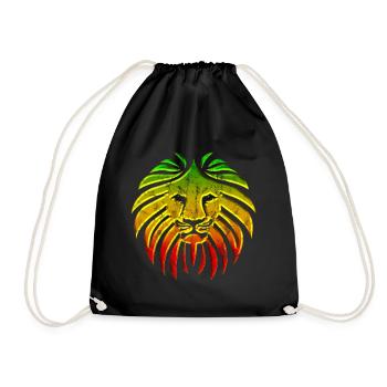 LIKE A LION Reggae Lion Rasta Revolution Musique - Sac de sport léger - noir - Devant