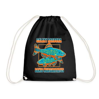 Galaxy Rasbora Danio Aquarium Aquarium Aquaristique - Sac de sport léger - noir - Devant