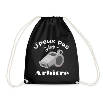 J'peux Pas J'ai Arbitre - Sac de sport léger - noir - Devant