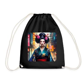 Geisha moderne - Sac de sport léger - noir - Devant