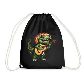 Cinco de Mayo T-Rex Cool - Turnbeutel - Schwarz - Vorne