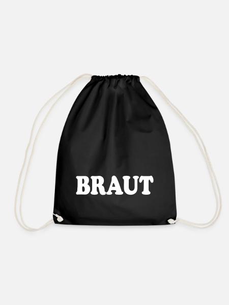 Braut - Turnbeutel - Schwarz
