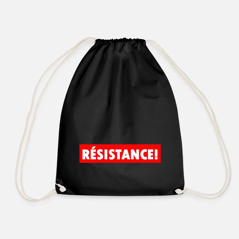 Résistance - Drawstring Bag - black