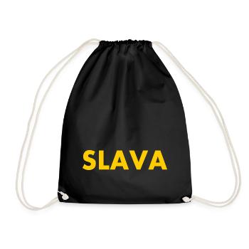 Slava - Drawstring Bag - black - Front