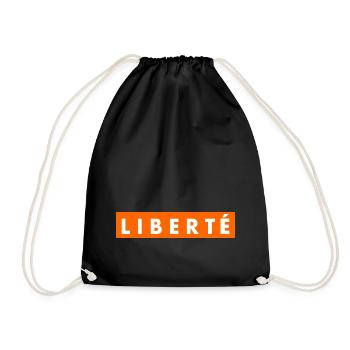 Liberté - Turnbeutel - Schwarz - Vorne