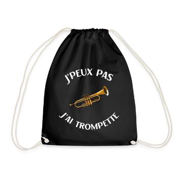 Trompette humour trompettiste homme femme - Sac de sport léger - noir - Devant