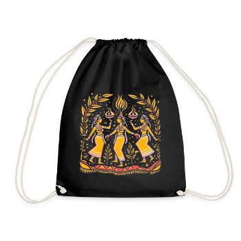 Gnade in der Kreativität des sakralen Tanzes - Turnbeutel - Schwarz - Vorne