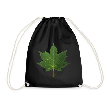 FEUILLE D'ÉRABLE - Sac de sport léger - noir - Devant