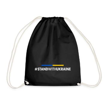 Stand with ukraine - Sac de sport léger - noir - Devant