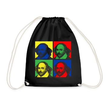 SHAKESPEARE - Turnbeutel - Schwarz - Vorne