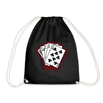 dead man's hand - Turnbeutel - Schwarz - Vorne