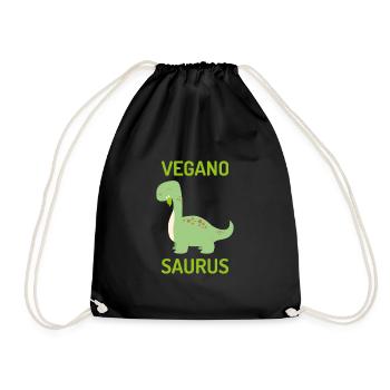 Veganosaurus Vegan Gift - Sac de sport léger - noir - Devant