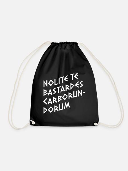 Nolite te Bastardes Carborundorum Geschenk - Turnbeutel - Schwarz