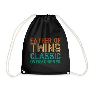 Père des jumeaux Classic Overachiever Gift - Sac de sport léger - noir - Devant