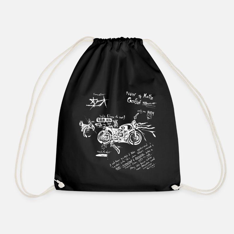 café racer - Sac de sport léger - noir