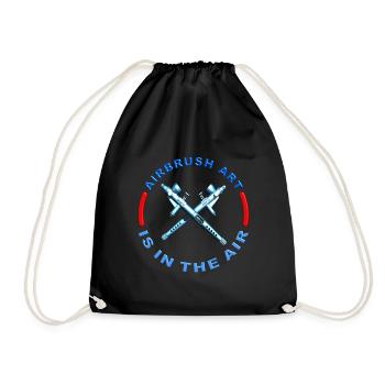 L’art de l’aérographe est dans l’air - Sac de sport léger - noir - Devant
