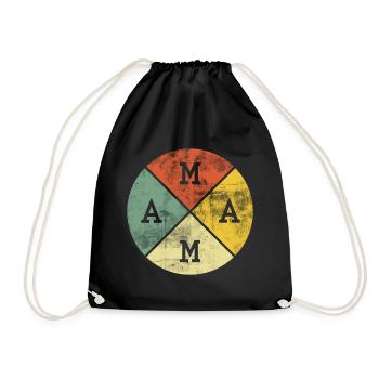 Maman mère fête des mères 2021 Cadeau - Sac de sport léger - noir - Devant