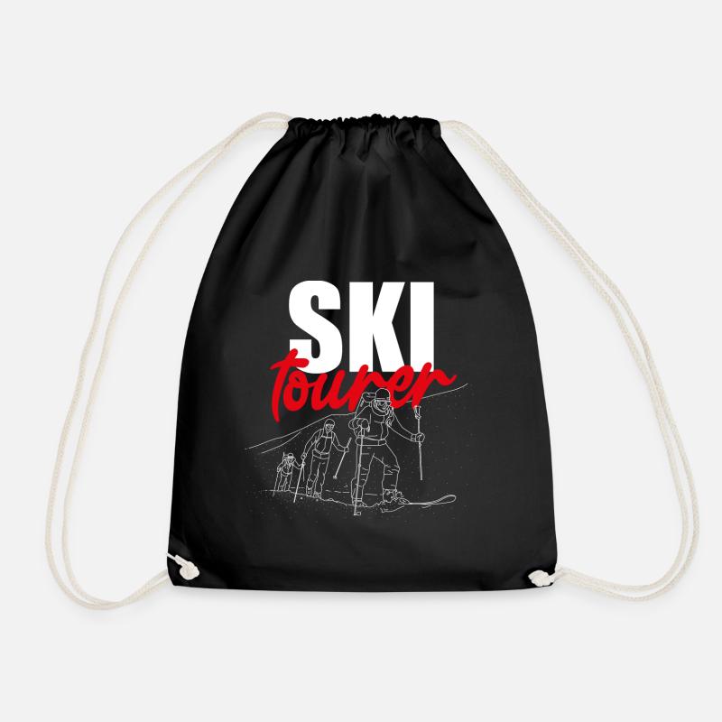 SKItourer - Drawstring Bag - black