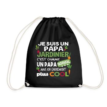 Papa Jardinier Jardinage Retraité Potager Retraite - Sac de sport léger - noir - Devant