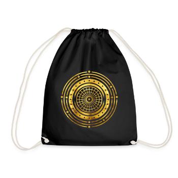 UX Mandala - Drawstring Bag - black - Front