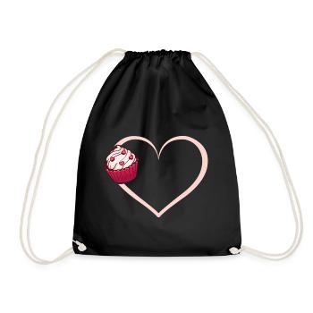 Gâteau de cuisson cadeau - Sac de sport léger - noir - Devant