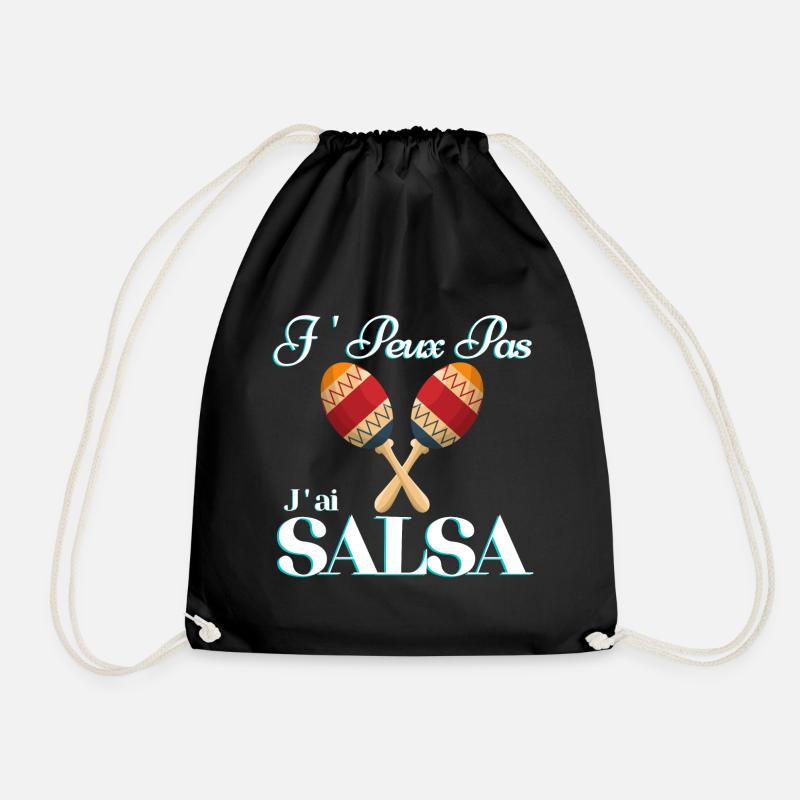 je peux pas j'ai salsa - Sac de sport léger - noir
