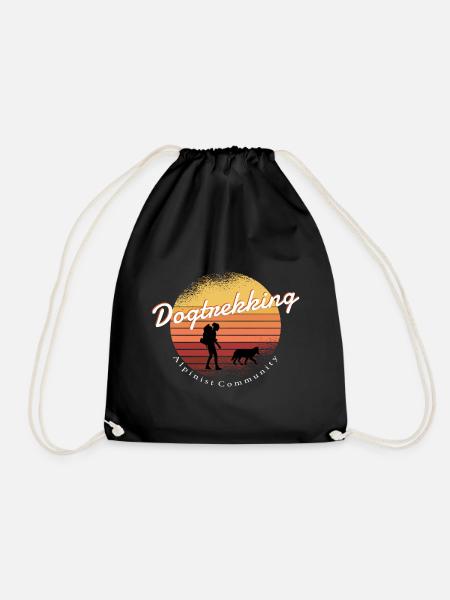Dogtrekking Sunset Girl - Turnbeutel - Schwarz