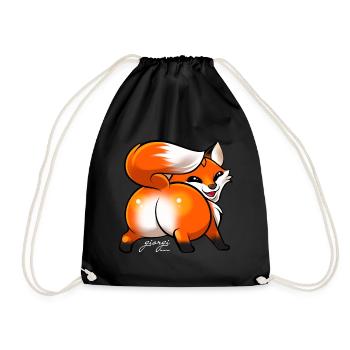 Fox Twerk for dark articles - Drawstring Bag - black - Front